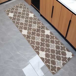 高端厨房地垫四叶草入户床边耐脏脚垫丙纶进门地毯玄关垫可机洗