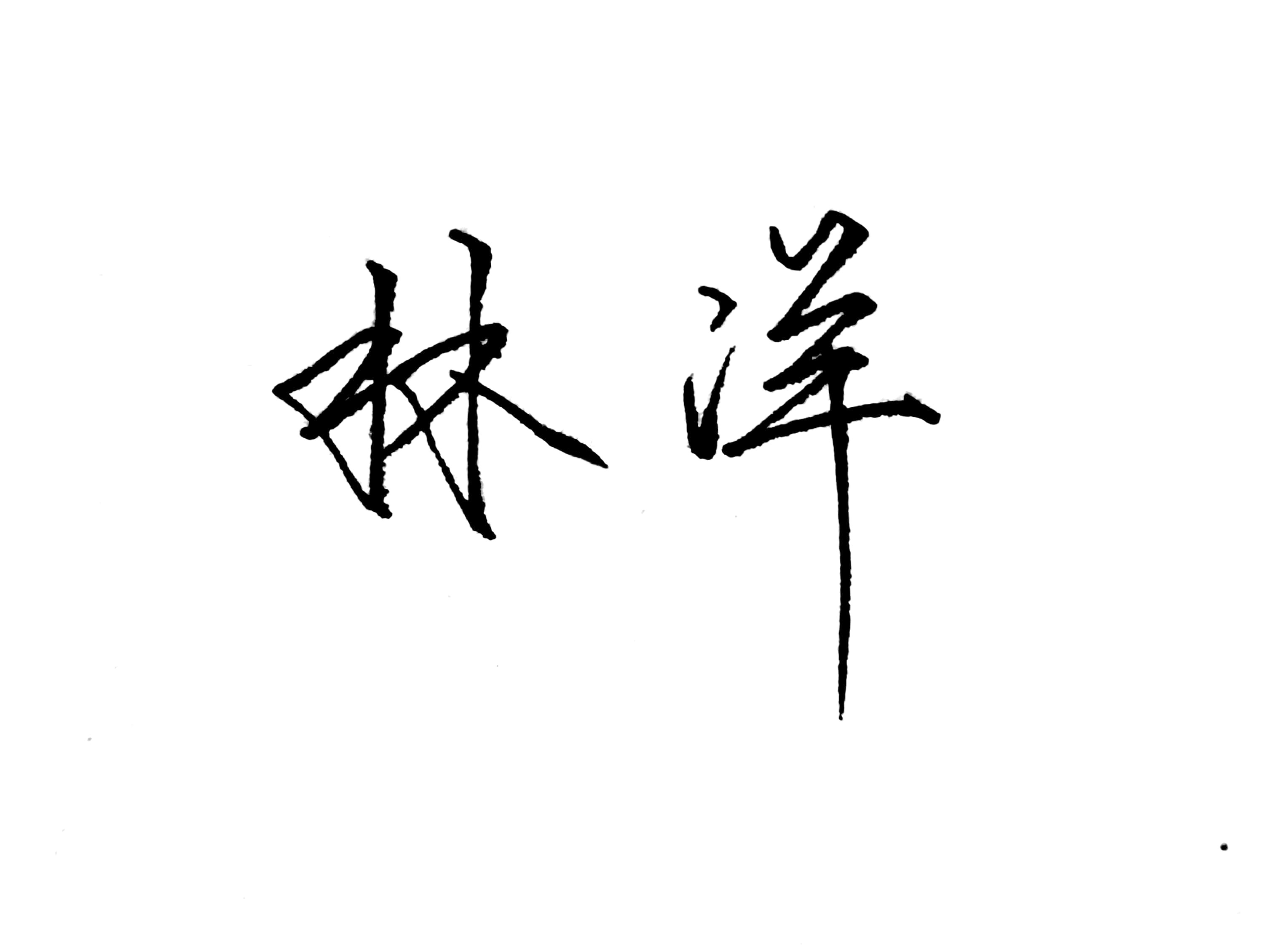 签名设计制作纯手写签名钢笔行书手写个性签名快速连笔写名字