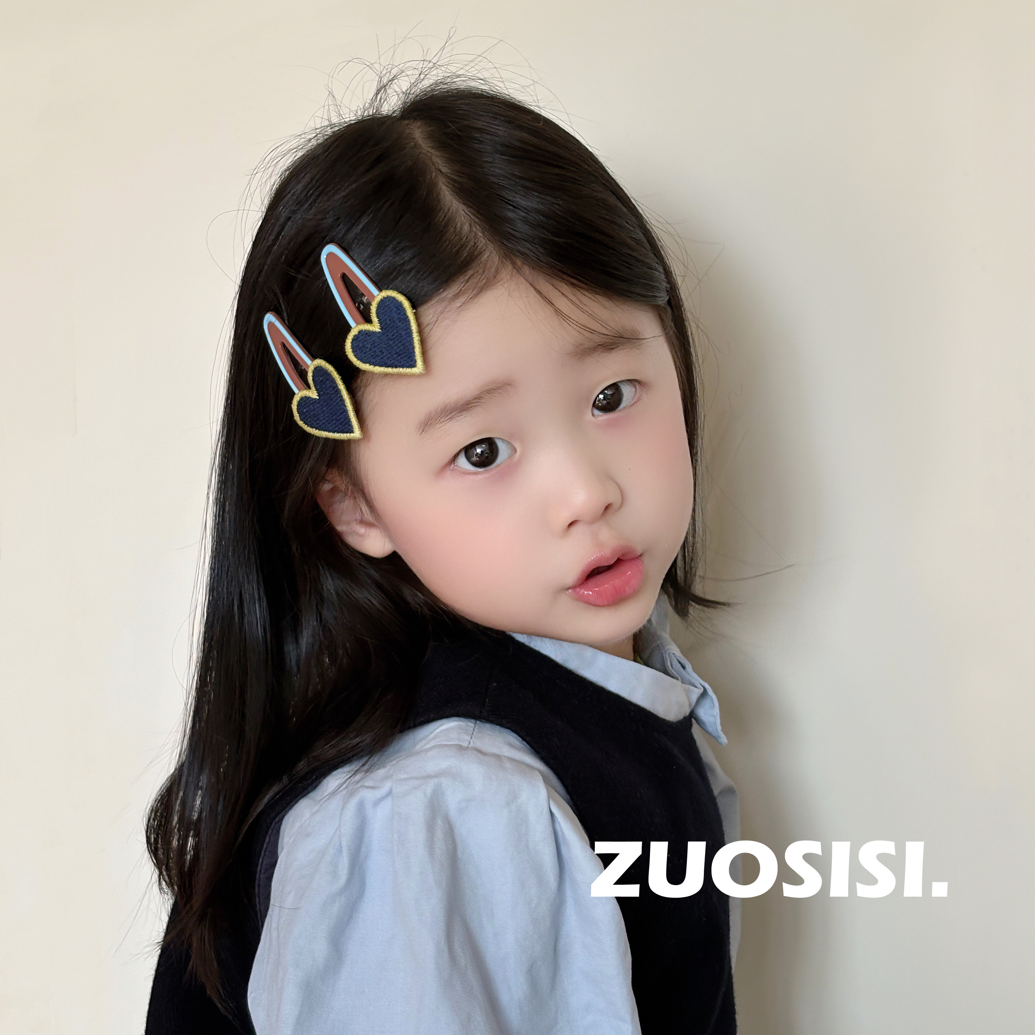 韩版潮童可爱BB夹撞色时尚发饰