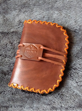 Primitiv户外哈德逊湾火种火镰收纳包头层牛皮手工制作bushcraft