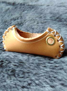 Primitiv 风格 独木舟挂件 头层牛皮 纯手工制作