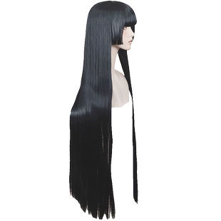 流汗吧健身少女奏流院朱美黑公主切cosplay刘海长直发女cos假发