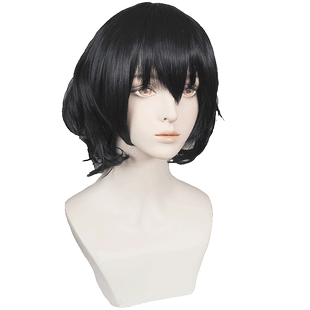 格莱普尼尔被束缚的芬尼尔青木江丽奈黑色梨花卷女cos假发cosplay