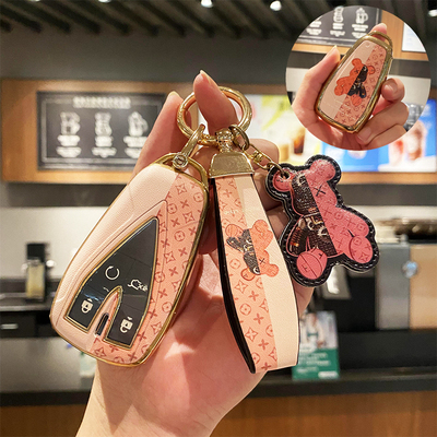 适用长安cs75plus钥匙套univ欧尚x5逸动cs55plus程锐z6车壳扣包女