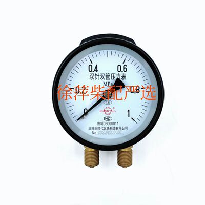 淄柴6210双针双管压力表