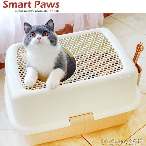 smartpaws顶入猫砂盆防止带出