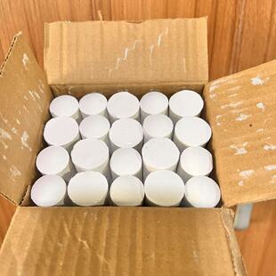 整箱32盒640支木材记号粉笔大号家用船厂钢管用粉笔粗粉笔彩色