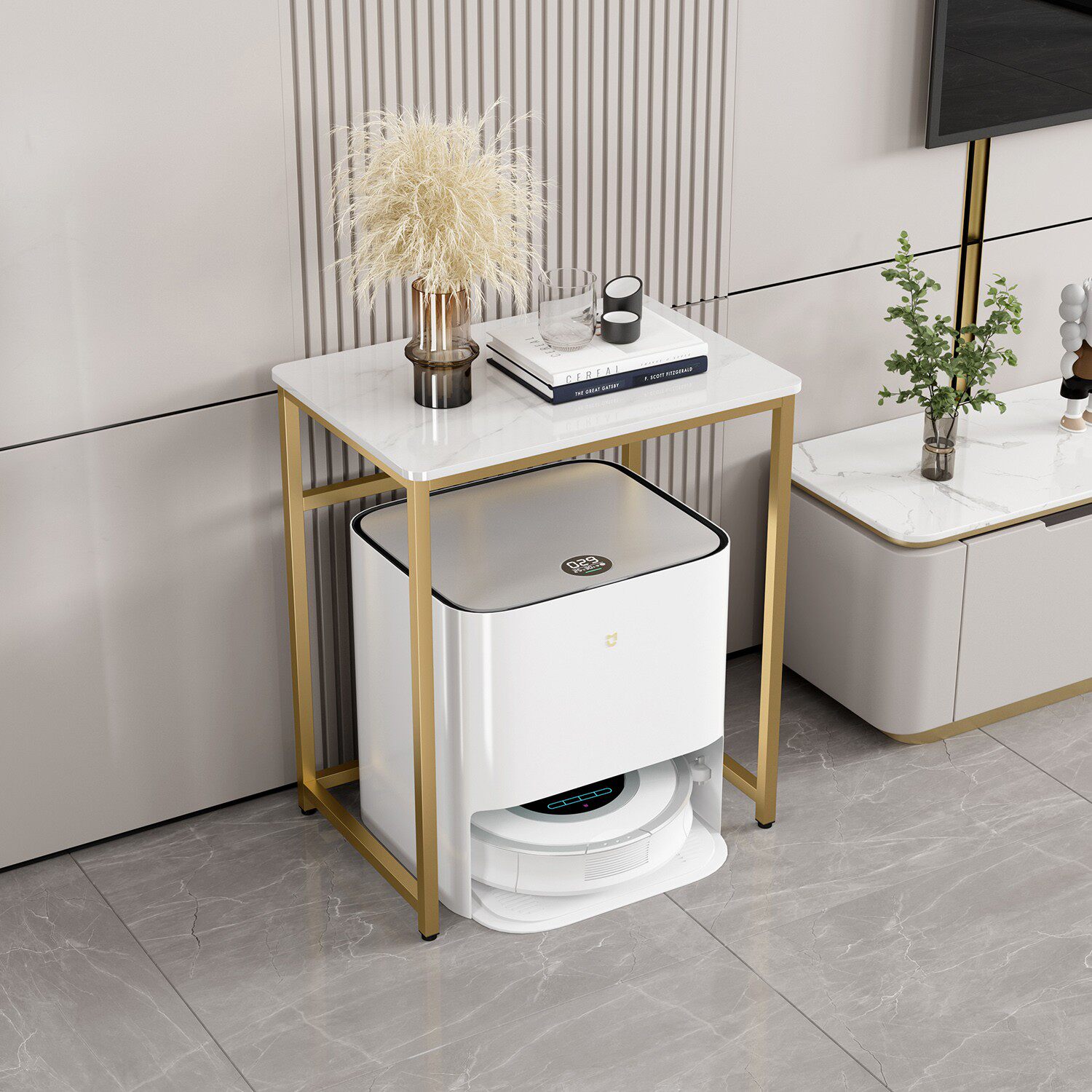 沙发侧边角几轻奢客厅大理石收纳架茶几小桌子拖扫地机器人置物架,住宅家具,角几/边几,淘宝优惠券,粉丝福利购,淘宝优惠卷