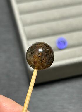 15.3mm黑超七水晶圆珠单