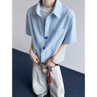智快鱼ushi欧洲站子俊2026新款英伦风男装乔治白衬衫男高级感痞帅