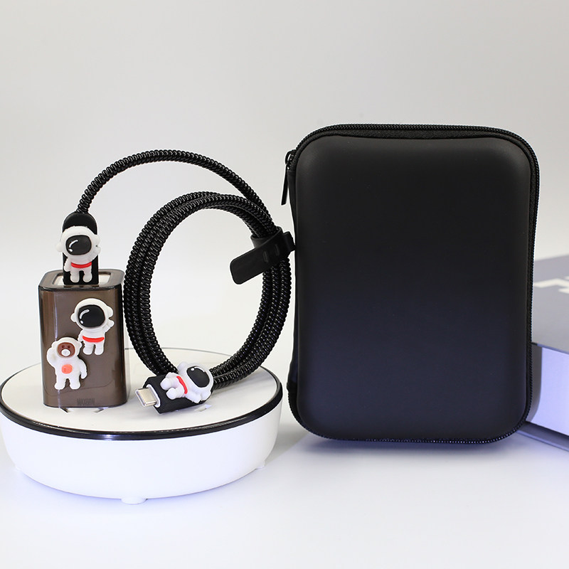 适用66W头壳华为Mate80 70Air X7充电器保护套Pura80数据线缠绕绳