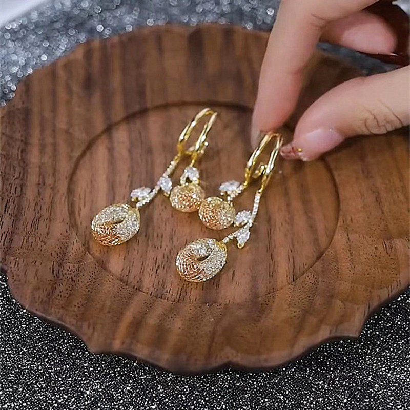 气质名媛镂空流苏耳环女网红耳饰