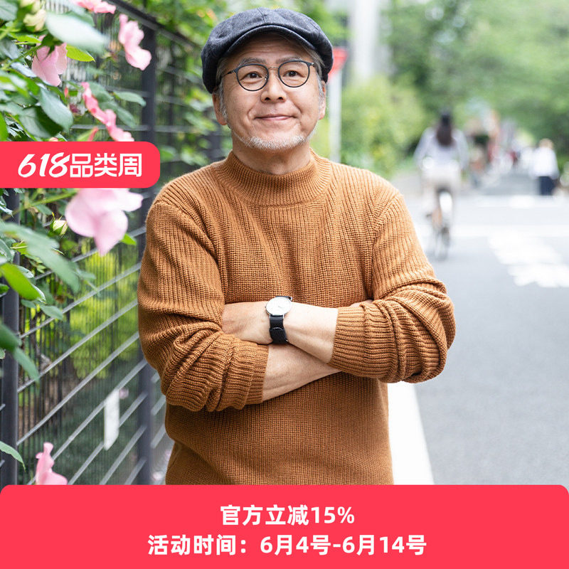 秋冬中年爸爸装毛衫中老年人针织衫加厚冬装爷爷毛衣老爸保暖线衣
