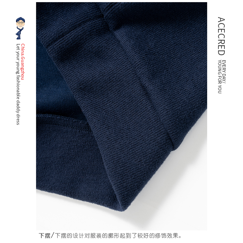 爸爸秋装上衣中老年男装假两件加厚保暖衣服中年老爸爷爷长袖T恤