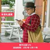 中老年人毛衣冬装 男装 毛衫 爸爸秋冬季 中年男加厚格子老爸针织衫 男