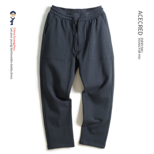 长裤 爸爸裤 老人爷爷秋装 中老年人松紧腰休闲裤 子春秋纯棉宽松卫裤