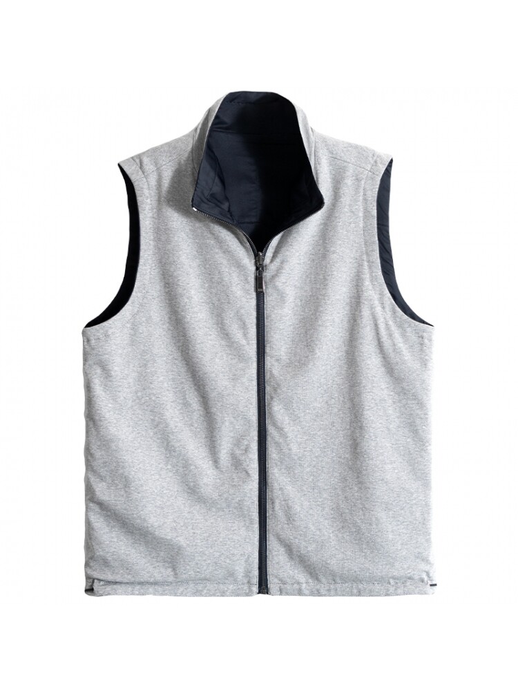 MIDDLE-AGED DAD VEST AUTUMN DRESS REVERSIBLE THIN VEST AUTUMN MIDDLE-AGED AND ELDERLY LOOSE HORSE CLIP OLD MAN GRANDFATHER SHOULDER