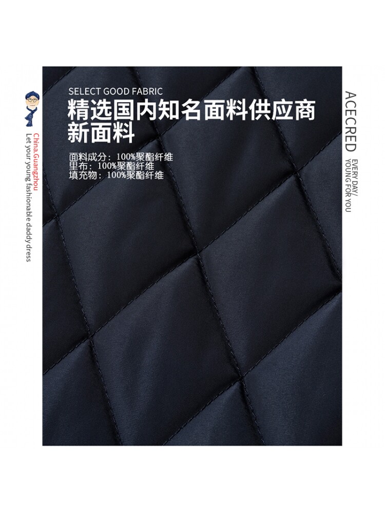 DADDY AUTUMN CLOTHES MIDDLE-AGED AND ELDERLY COTTON VESTS MENS SPRING AND AUTUMN LOOSE VESTS GRANDFATHERS OLD PEOPLES CLOTHES SHOULDERS HORSE CLIP JACKETS