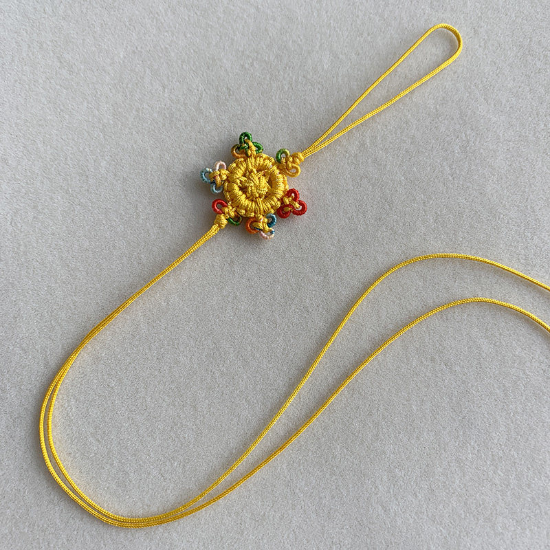 DIY中国结挂饰佛珠结小转运法轮结细幸运结精品