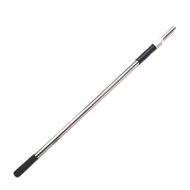 可伸缩不锈钢抄网杆2节1.8米三节2.6内外双锁定12丝渔具垂钓外锁