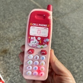 佳之智儿童仿真手机玩具男孩女孩益智卡通粉色按键手机