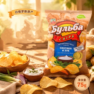 白俄罗斯进口薯片阿斯顿薯片袋装网红膨化休闲小零食