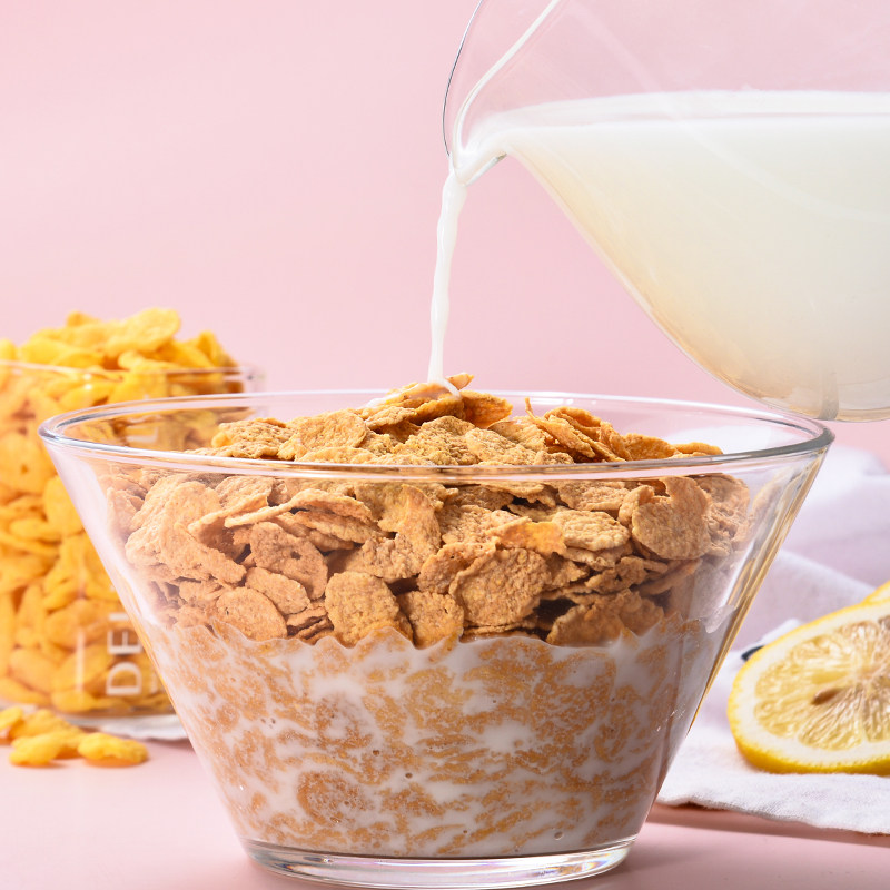 早餐即食谷物麦片俄罗斯玉米片无蔗糖低脂冲饮速食代餐营养食品