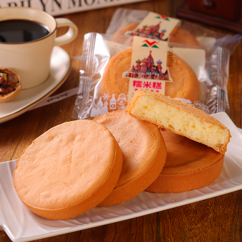 手工糯米鸡蛋糕俄罗斯风味糕点传统老式老人小吃网红好吃面包零食