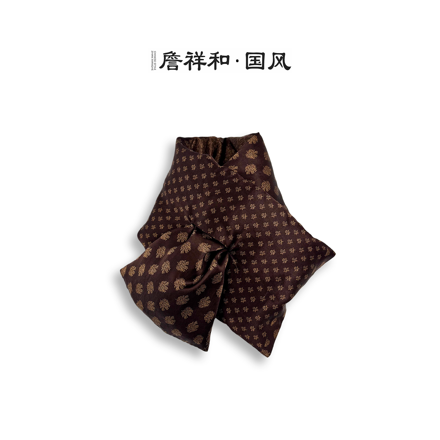 『围巾』詹祥和·桑蚕丝香云纱高端鹅绒围巾高定日常外塔