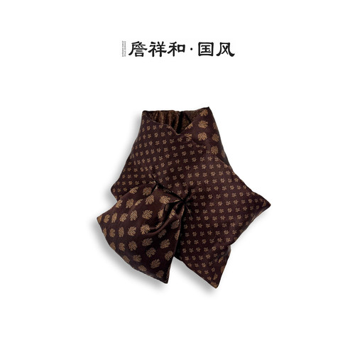 『围巾』詹祥和·桑蚕丝香云纱高端鹅绒围巾高定日常外塔