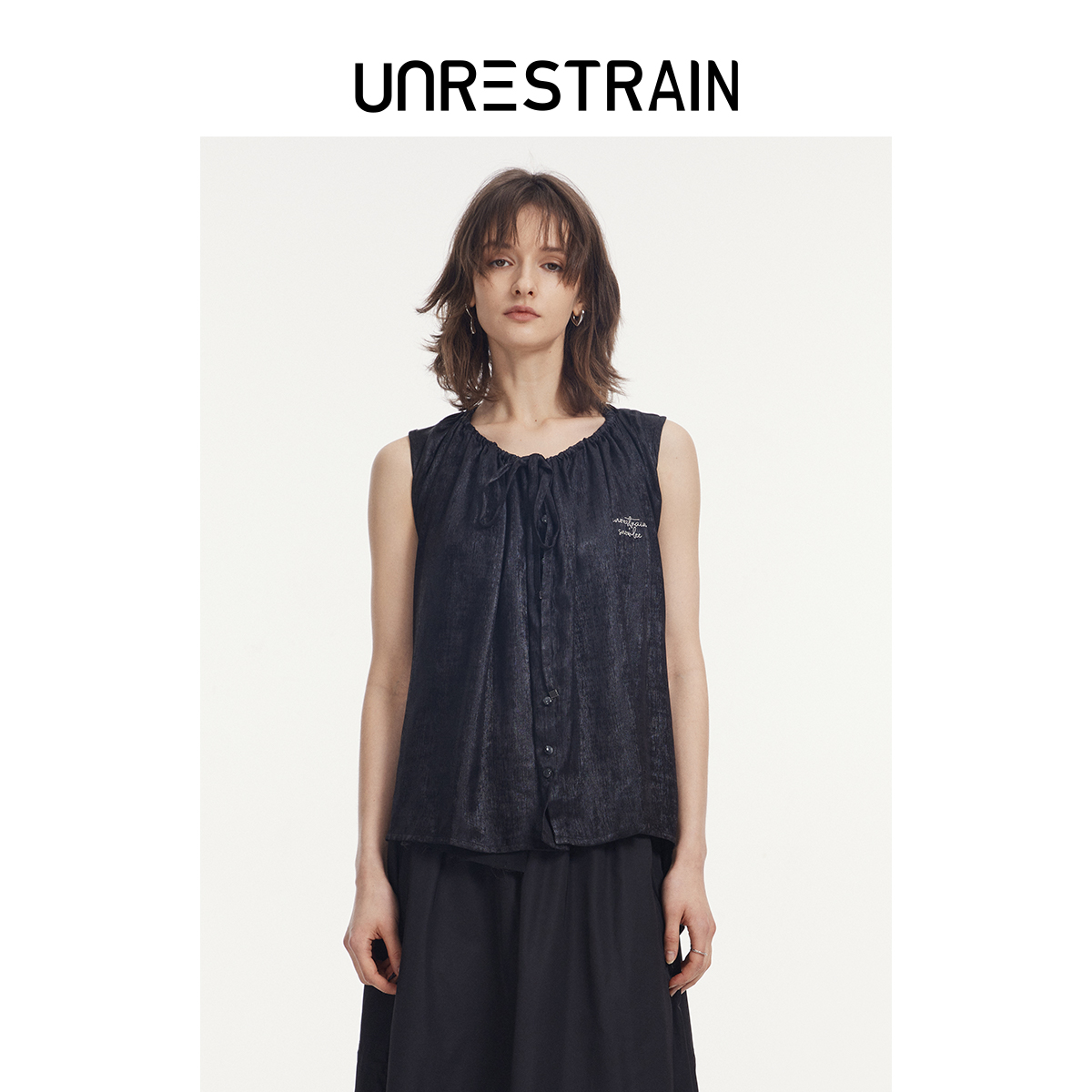 UNRESTRAIN设计感无袖宽松背心