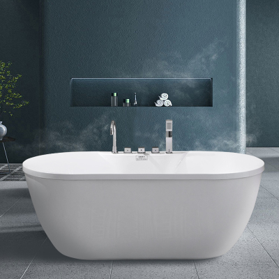 洁恒亚克力小户型独立式老人浴缸