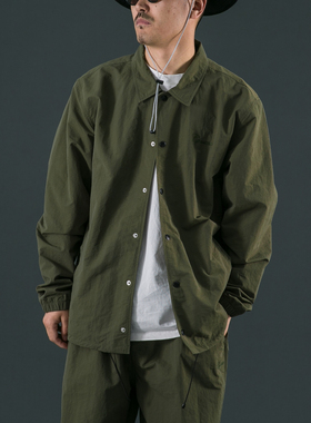 【品牌直营】LPUWSA春刺绣教练夹克男士外套夹克宽松日系潮流休闲