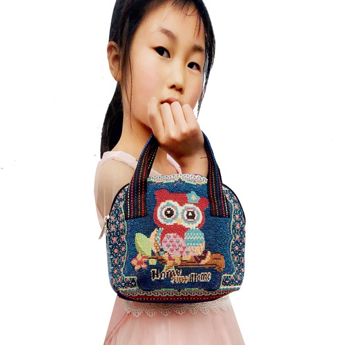 手提包女棉帆布加厚防水化妆包