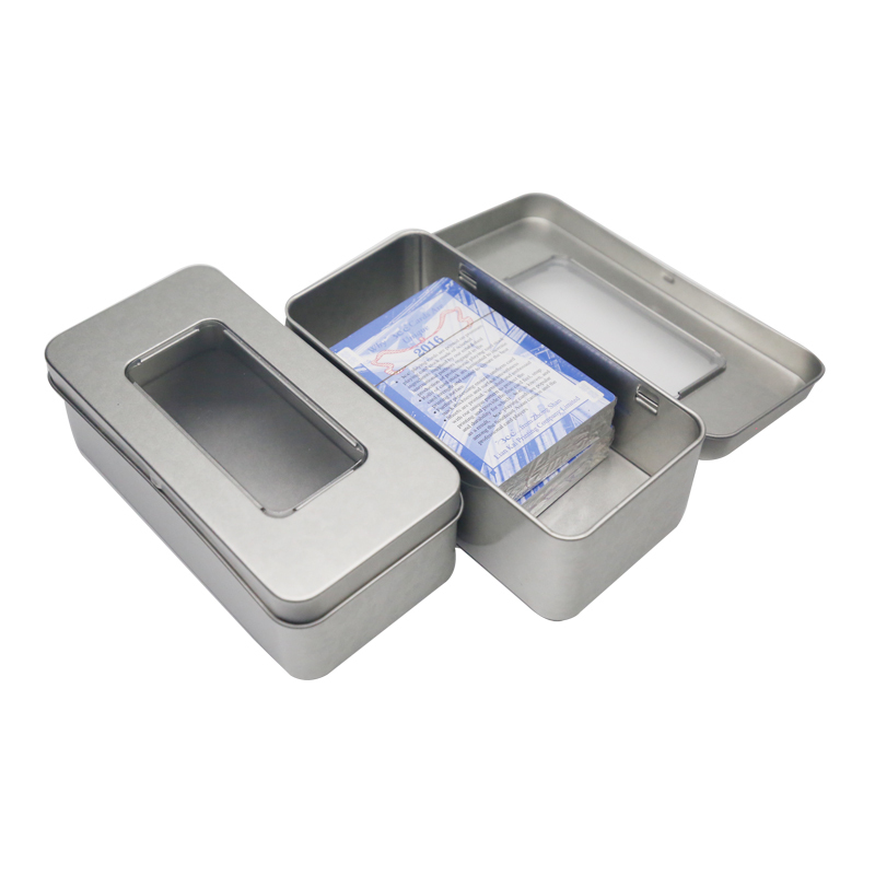 热卖杂物收纳铁盒 翻盖开窗 工具收藏盒子 包装盒  小铁盒 盒收纳