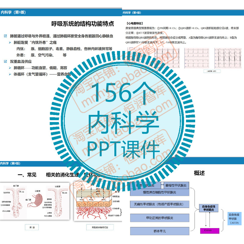 内科学PPT课件呼吸系统循环消化泌...