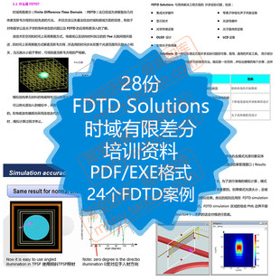 FDTD Solutions时域有限差分资料案例光源谐振腔波导光子学CMOS