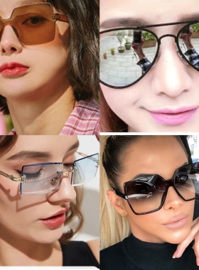 明星同款眼镜偏光复古女