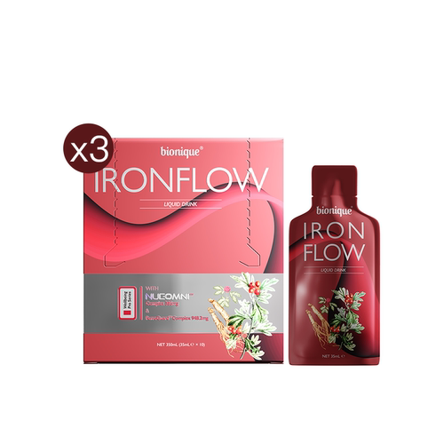 【3盒】bionique澳洲正品诺贝补气血红润光泽补铁饮2.0维10袋/盒