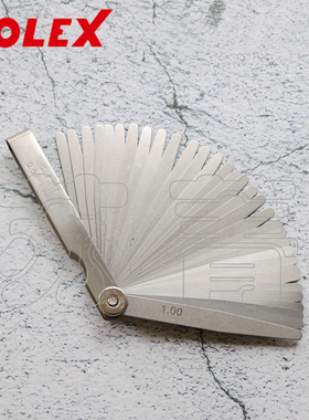 德国霍夫曼HOLEX钢制测隙规塞尺 抛光 精度T3  6片13片 20片 32片