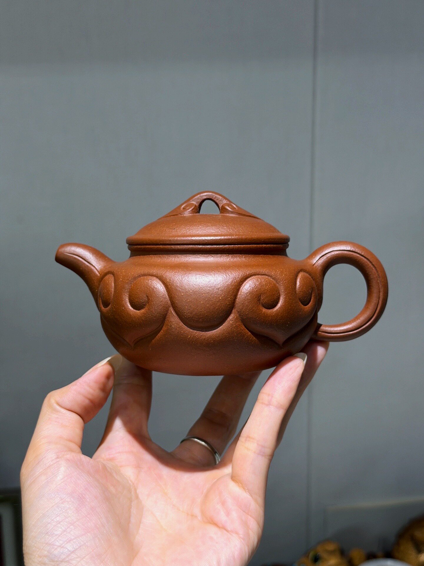 微瑕特价仿古如意壶庄老师精工制茶壶