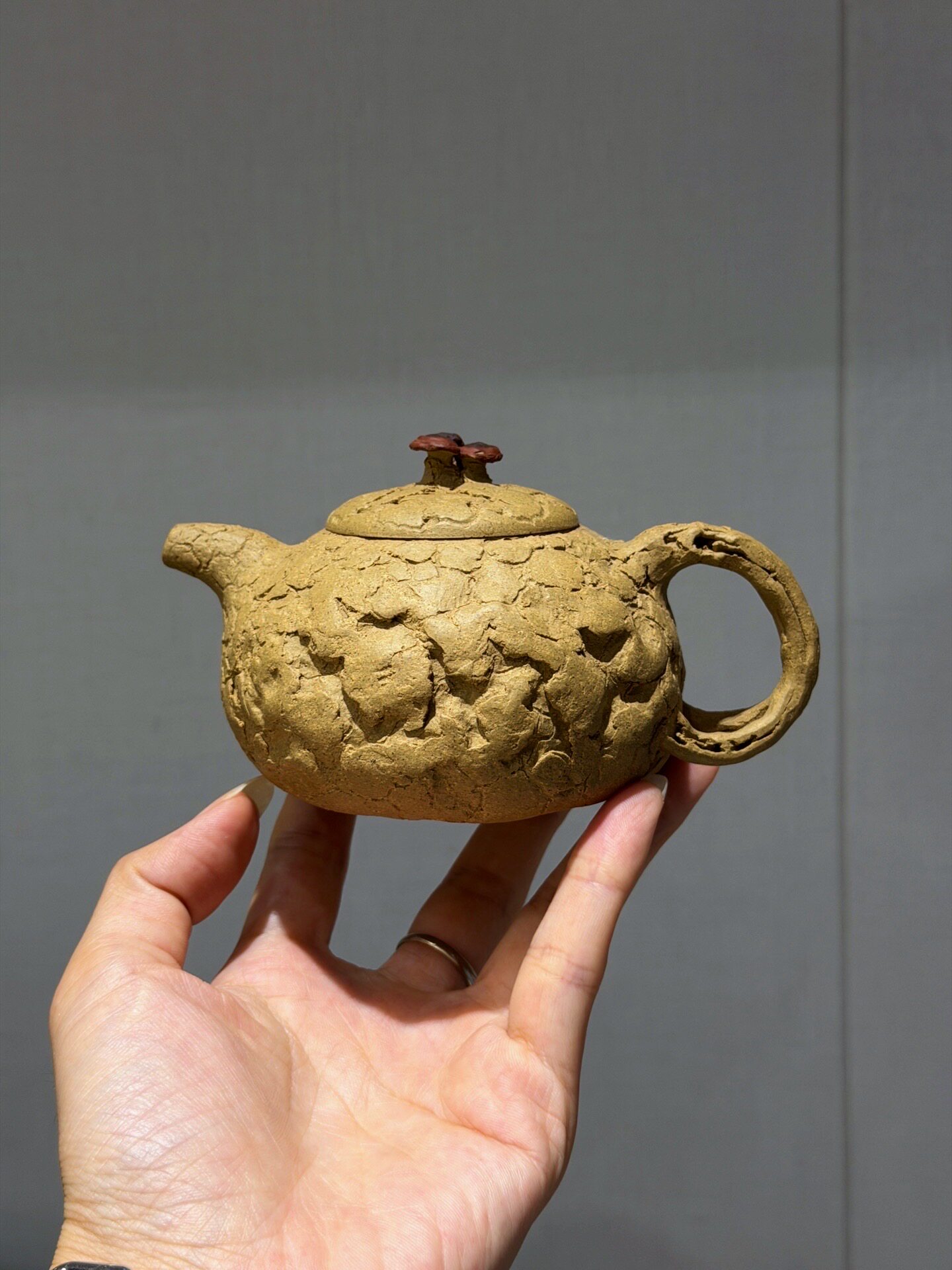 供春壶家藏老段泥容量220cc谢多莲全手工制作精工紫砂壶茶具