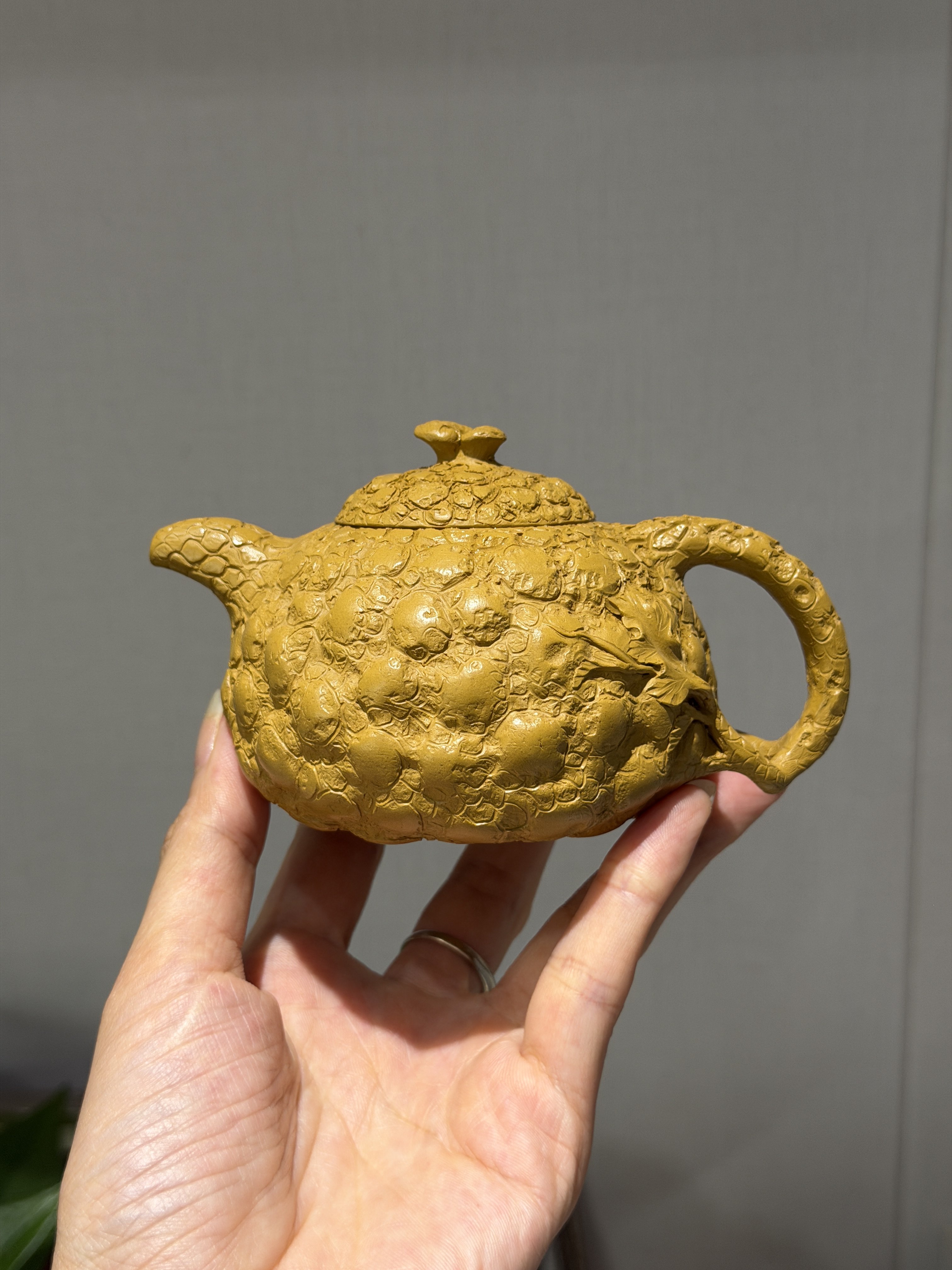 供春壶黄金朱泥容量200cc实力派全手工制作宜兴紫砂壶泡茶经典