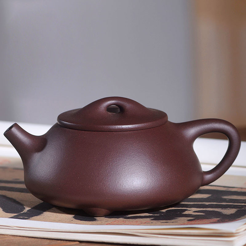 石瓢   陈腐老紫泥  手工  经典 胡艳 紫砂壶 泡茶利器