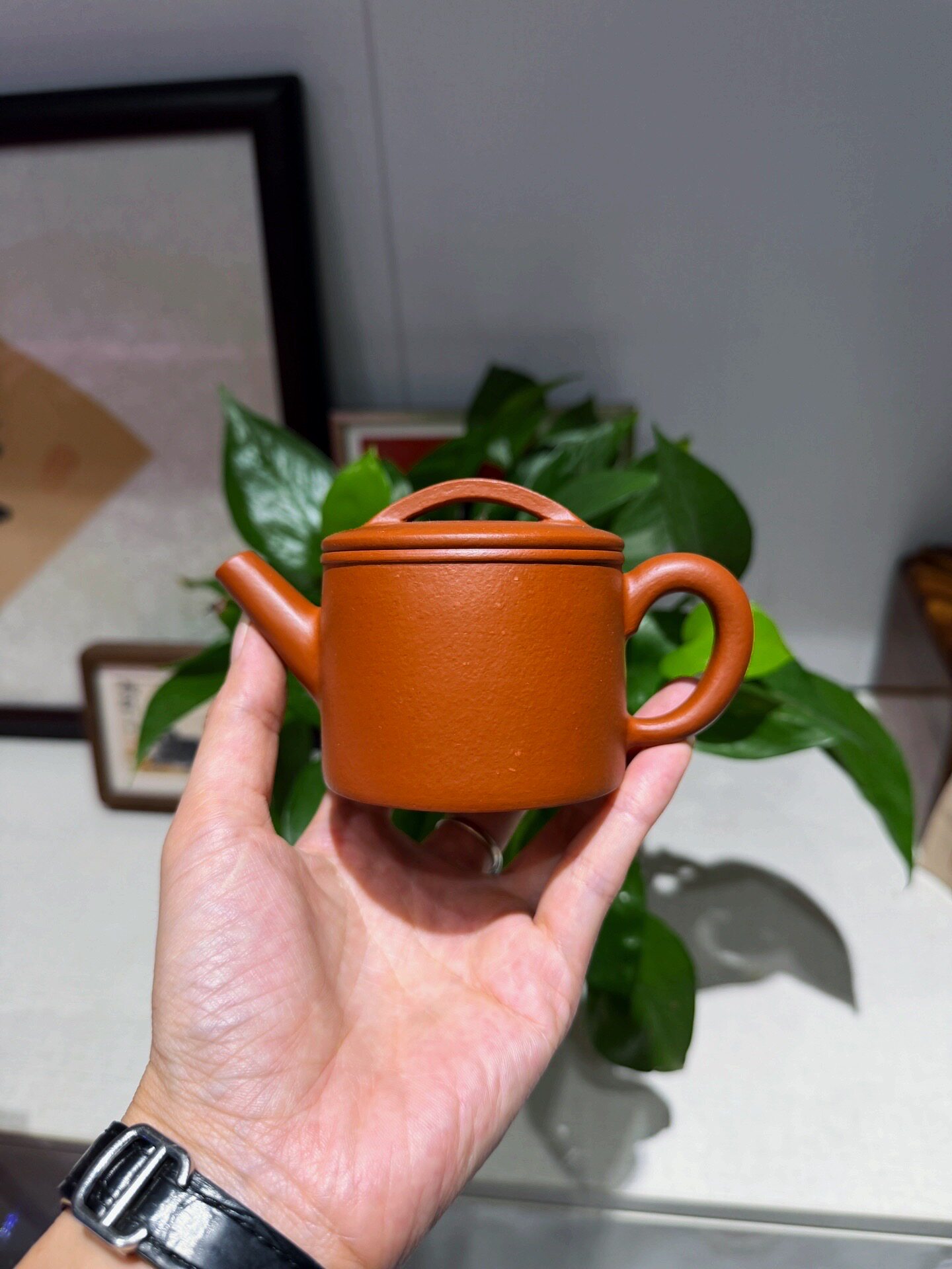 宜兴紫砂壶原矿赵庄朱泥汉瓦壶实力派王传龙全手工制容量140cc
