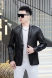 2025年新款男士修身PU西装大码西服钱塘3019X6727P160真模，男装西服，钱塘6016-1(原3019)