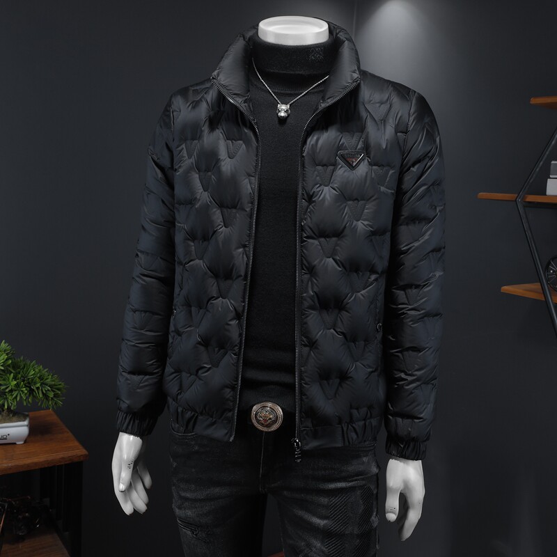 Y9563P2902024高端冬季90%白鸭绒亮面立领羽绒服假模345,男装羽绒服,钱塘6016-1(原3019)