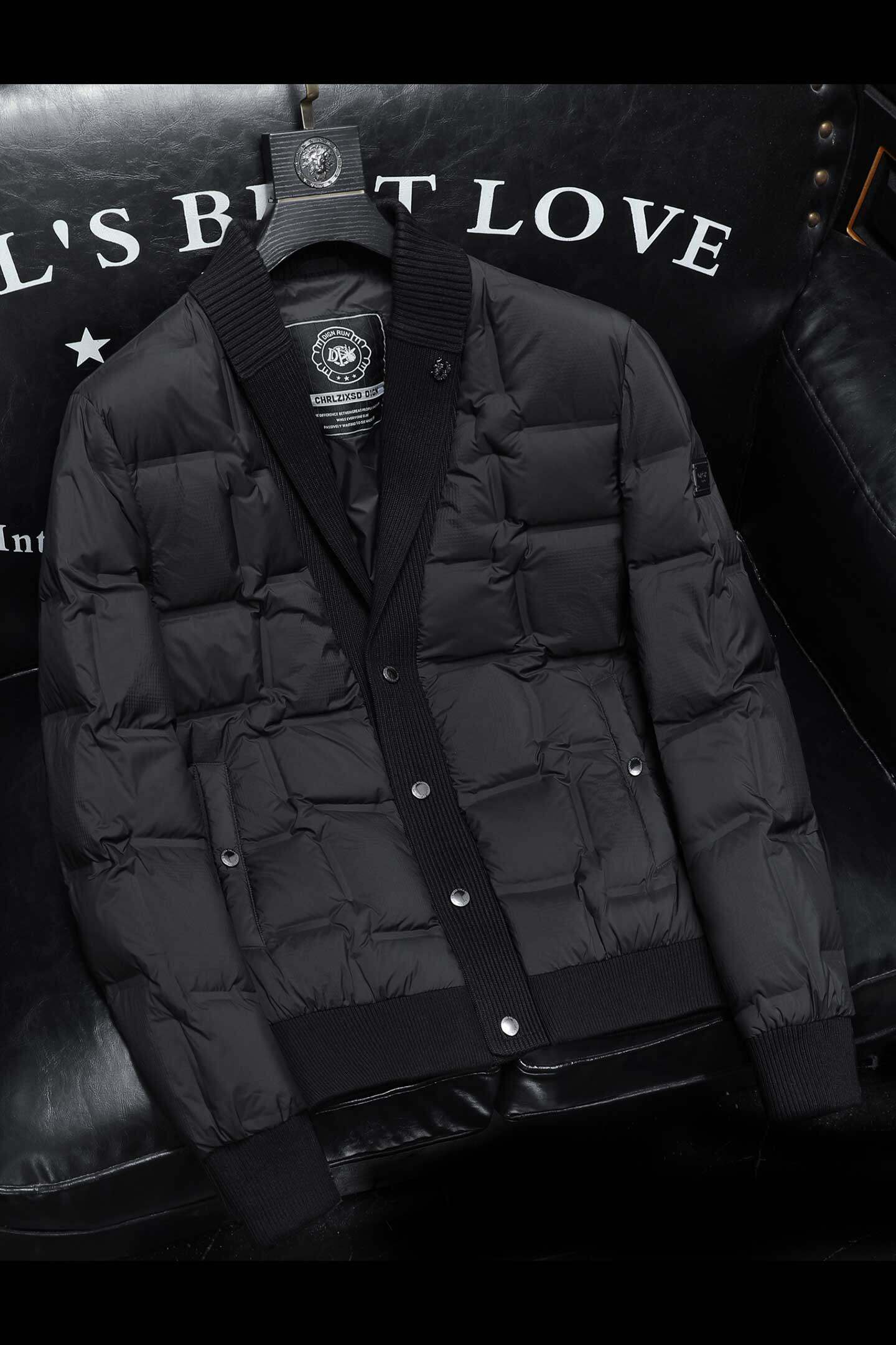 Y6801P3452025高端冬季90%白鸭绒针织领提花羽绒服沙发395,男装羽绒服,钱塘6016-1(原3019)