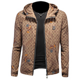 2026年新款男士韩版修身连帽夹克钱塘3019FSY9062P150镂空卡，男装防晒衣，钱塘6016-1(原3019)