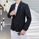 2026年新款高端印花休闲小西装钱塘3019X6711P165真模，男装西服套装，钱塘6016-1(原3019)